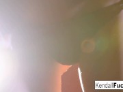 Kendall has fun getting wet 7/16