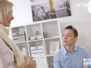 Blonde Slut Zazie Skymm Gets Naughty With Worker And Rides Him Good After Helping Her - LETSDOEIT 2/16