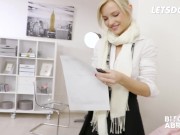 Blonde Slut Zazie Skymm Gets Naughty With Worker And Rides Him Good After Helping Her - LETSDOEIT 3/16