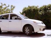 DADDY4K. Sex with BF's daddy helps slim lassie get needed satisfaction 16/16