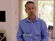 DADDY4K. Sex with BF's daddy helps slim lassie get needed satisfaction 5/16