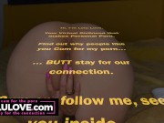 Babe fingering pussy & rubbing long pink fingernails with oily closeups & queefing & asshole puckers & JOI - Lelu Love 1/16