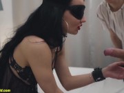 flexible milf in sexy nylon stockings gets rough big dick ass fucked in front of her cuckolding husband 5/16