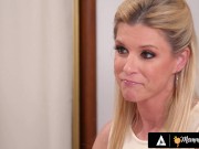 Horny Blonde Rubs Stepdaughter's Pussy 2/16