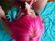 Pink haired hottie with perky tits takes a cock deep 2/16