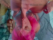 Pink haired hottie with perky tits takes a cock deep 7/16