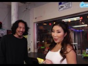 Horny mature asian lady sucks cock 4/16