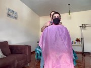 Rico cream pie a peluquera nalgona! 1/16