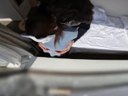 旦那に黙ってお泊まりしてそのまま丸見えのガラスでセックスする人妻 1/16