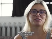 Horny Blondie Gaby Gets Messy Facial After Intense Pussy Pounding In Hot Audition - AMATEUR EURO 2/16