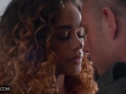 Deeper. Ebony beauty submits to her partner 3/16