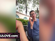 Multiple creampie closeups & spreading from babe in mix of candid daily vlogs with upskirt pussy flashing & fun - Lelu Love 4/16