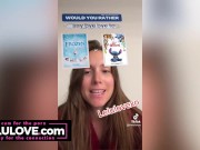 Multiple creampie closeups & spreading from babe in mix of candid daily vlogs with upskirt pussy flashing & fun - Lelu Love 8/16