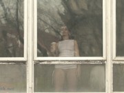 Jeny Smith got naked in the office. You could see her from outside 8/16