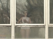 Jeny Smith got naked in the office. You could see her from outside 9/16