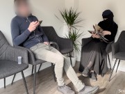 Public Dick Flash in a Hospital Waiting Room! Gorgeous muslim stranger girl caught me jerking off 7/16