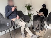 Public Dick Flash in a Hospital Waiting Room! Gorgeous muslim stranger girl caught me jerking off 8/16