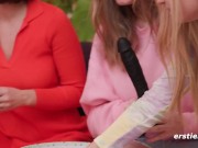 Ersties - 4 Hot Babes Have a Strapon Orgy 3/16