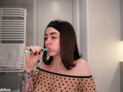 Woke up with a stranger in bed and got fucked again with cum in pussy 2/16