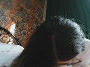 Asian Tik Tok girl Nastystuf looks like a teacher, fucks sweetly in the ass, cum on my face (deep ba 5/16