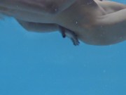 Russian blonde famous for a cock hot mom enjoys naked swimming 14/16