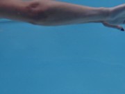 Russian blonde famous for a cock hot mom enjoys naked swimming 9/16