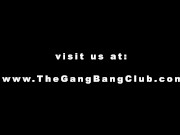 Two real amateur wives with a group of men 14/16