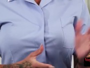 Voyeur CFNM nurse leads wanker to cum 5/16