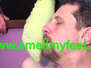 joschi have to sniff the dirty socks of helena 3/16