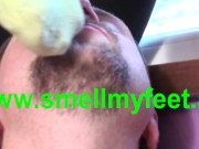 joschi have to sniff the dirty socks of helena 5/16