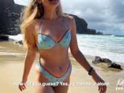 I fucked a girl with a luxurious ass on the beach - CUM ALL OVER HER BOOTY 2/16