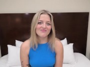 She is blonde, 19 and weighs 95 lbs 12/16