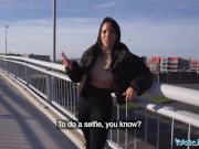 Public Agent Petite Latina Brunette With A Beautiful Big Butt Playing With A Big Fat Dick 1/16