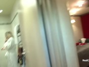 A toy in her pussy and a cock in her asshole 1/16