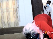 Wet Neighbour Fucking Her Caretaker`s Big Fat Cock To Avoid Paying House Rent 7/16