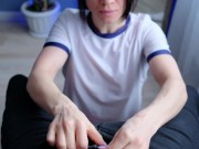 Sloppy blowjob and my creamy asshole 1/16