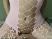 hard sex with slutty in crotchless bodysuit for pussy 3/16