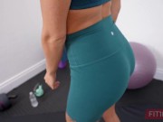 Skinny and Fit Blonde Chloe Temple Allows Fitness Studio Owner To Creampie Her To Cover Her Late Dues 2/16
