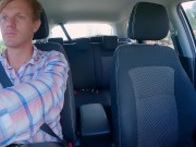 Uber Driver gets Ride of Life!!! THREESOME in the Car - DOUBLE CREAMPIE and SHAKING SQUIRTING ORGASM 1/16