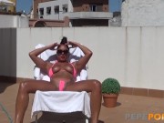 Amazin Kim hot show sher naked body in public before a hot date 4/16