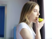 Femjoy: Stunning all Natural Blonde strips naked 1/16