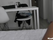 Tropican woman with pussy piercing spreads legs wide 2/16