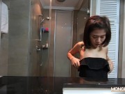 Thai spinner fucked and creampied by a foreigner on camera 3/16