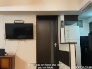 POV. Шлюшка-мачеха изголодалась по членам. Ее не останавливает даже присутствие отца. (With subs) 8/16