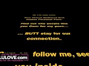 Webcam babe masturbating to orgasm w/ vibrator after booty shaking & new makeup & recording behind scenes podcast - Lelu Love 1/16