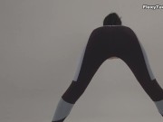 As a gymnast she defies average expectations 2/16