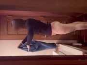 【素人夫婦】体操服ブルマの日本人妻を拘束しておもちゃ攻め生ハメ(フェラ/おしっこ/キス/口移し/セックス/Eカップ/新妻/個人撮影/Japanese/real amateur homemade) 1/16