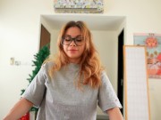 NAUGHTY GIRL IN GLASSES ACCEPT A COCK IN HER WET PUSSY 3/16