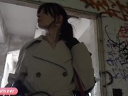 Hot girl caught naked in old building 2/16