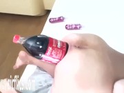 Amateur Latina Butt Fucked With a giant Cola Bottle 5/16